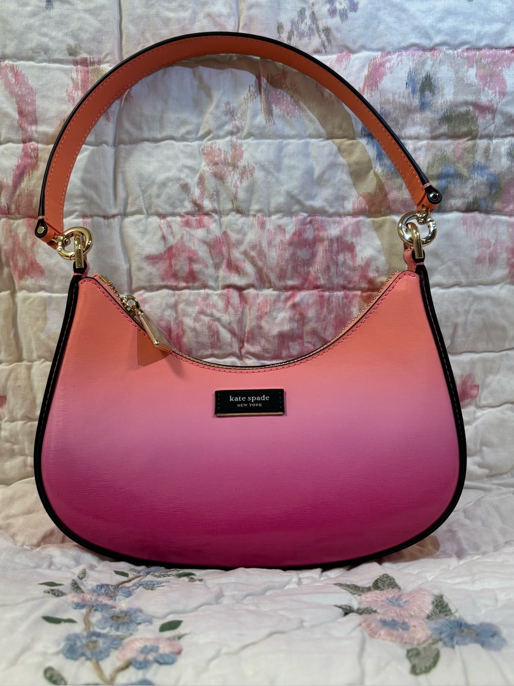 Kate Spade Sam Icon Ombre Small Convertible Crossbody in Melon Ball